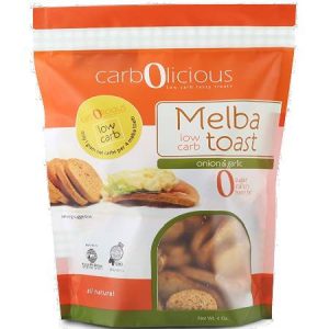 Carbolicious Melba Low Carb Toast Onion And Garlic 4oz is suitable for phase 1 and 2