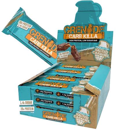 Grenade Carb Killa Protein Bar - Chocolate Chip Salted Caramel Box of 12