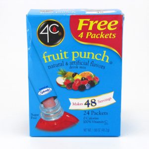4C Totally light to go drink mix - Fruit punch front of box image