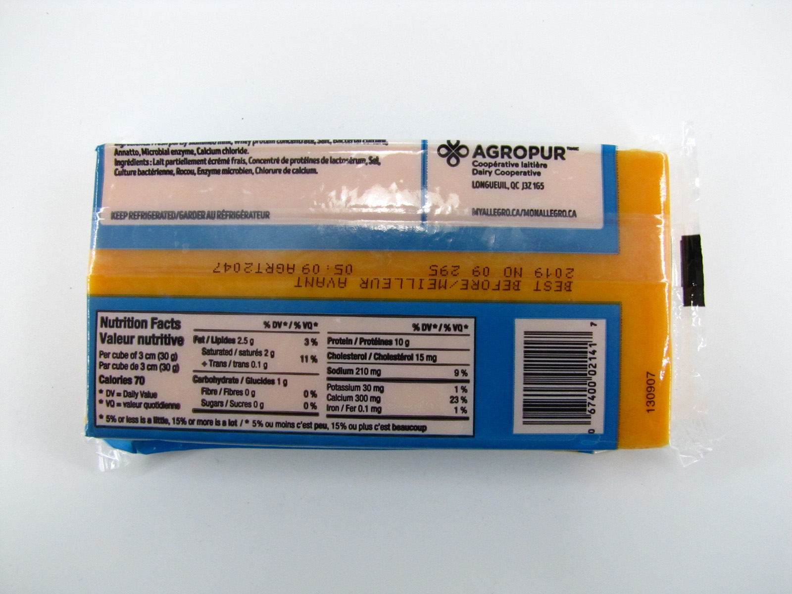 Allegro Cheese - Original Coloured back image Allegro Cheese - Original Coloured back image
