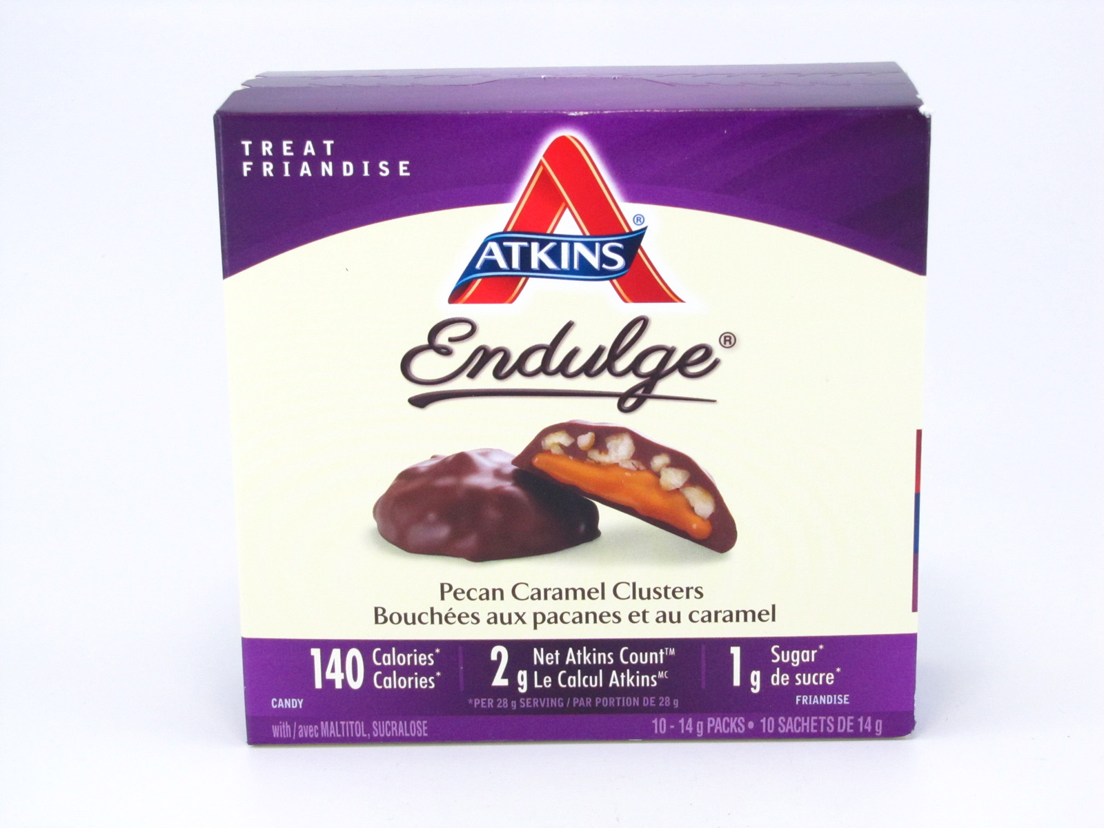 Atkins Endulge Pecan Caramel Clusters front of box image