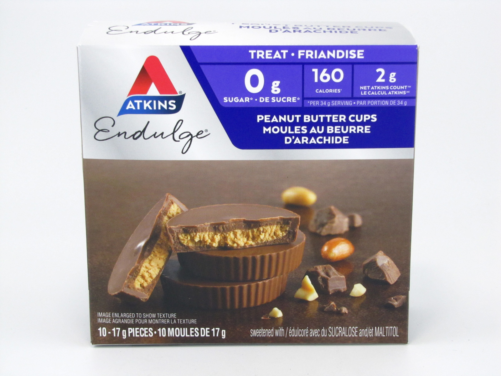 Atkins Endulge - Peanut Butter Cups front of box image Atkins Endulge - Peanut Butter Cups front of box image