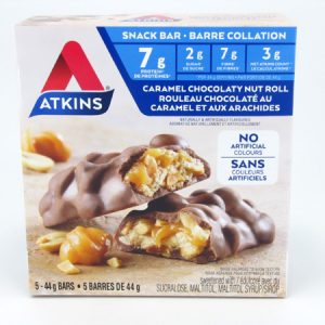 Atkins Caramel Chocolate Nut Roll front of box image
