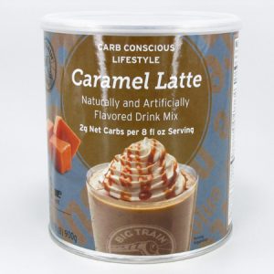 Big train caramel latte front view