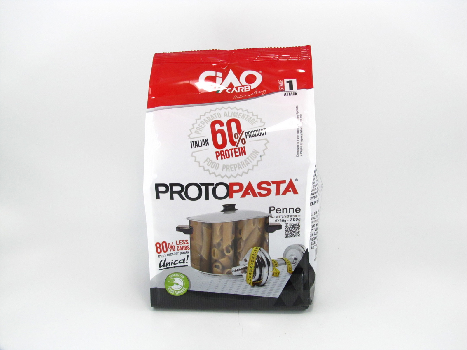 CIAO Low Carb Pasta - Penne - front view