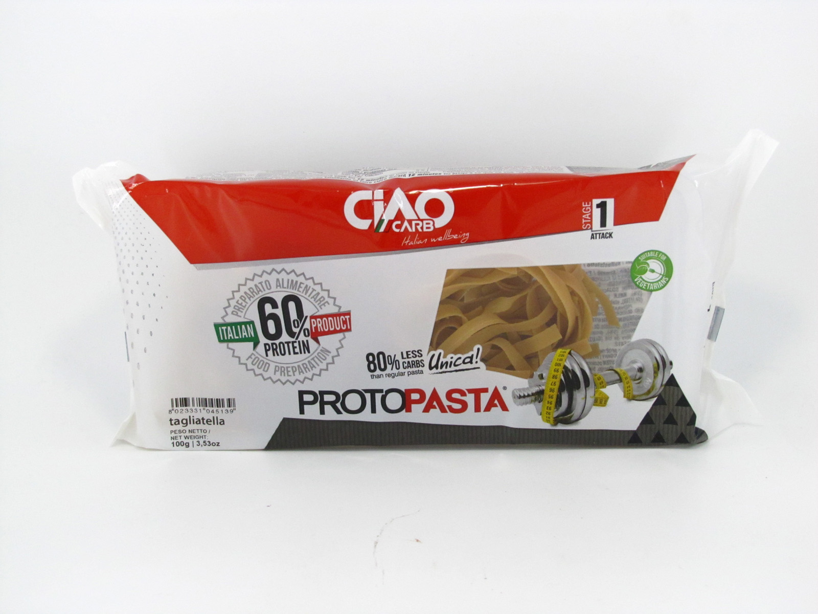 CIAO Low Carb Pasta - Tagliatelle - front view