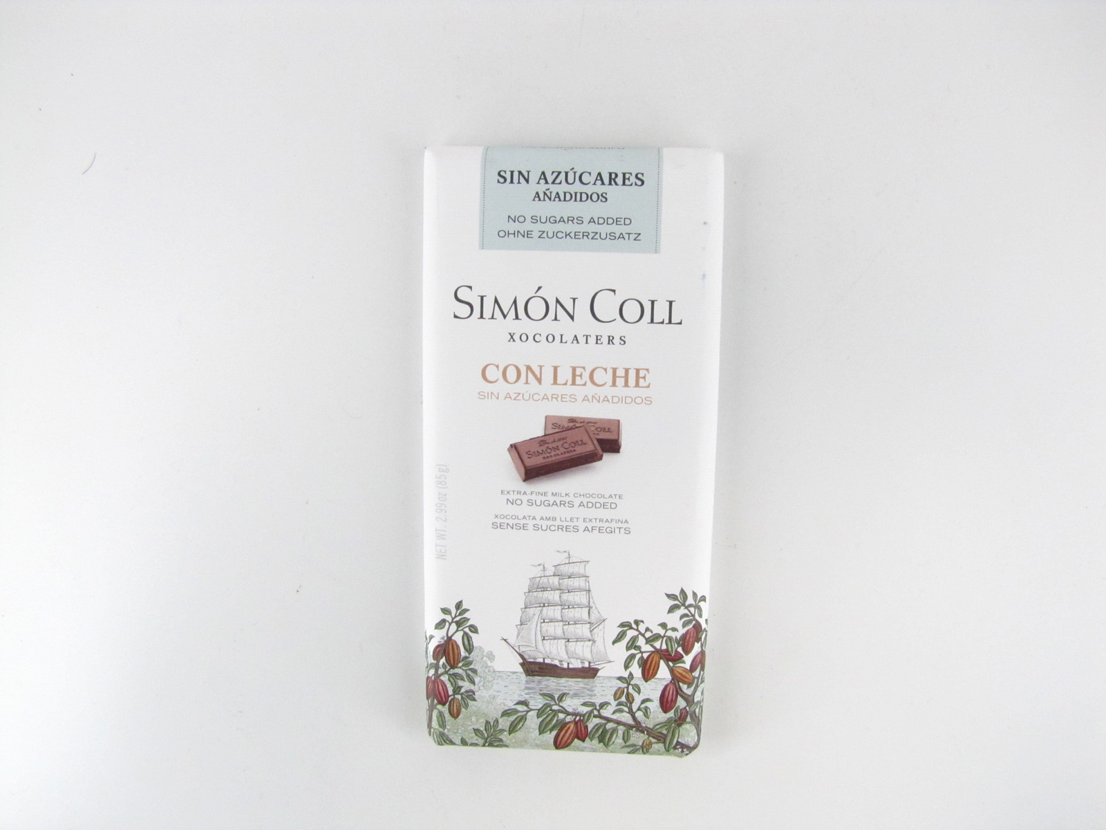 Simon Coll Milk Chocolate - front view Simon Coll Milk Chocolate - front view