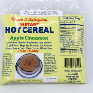 Hot Cereal - Apple Cinnamon - front view