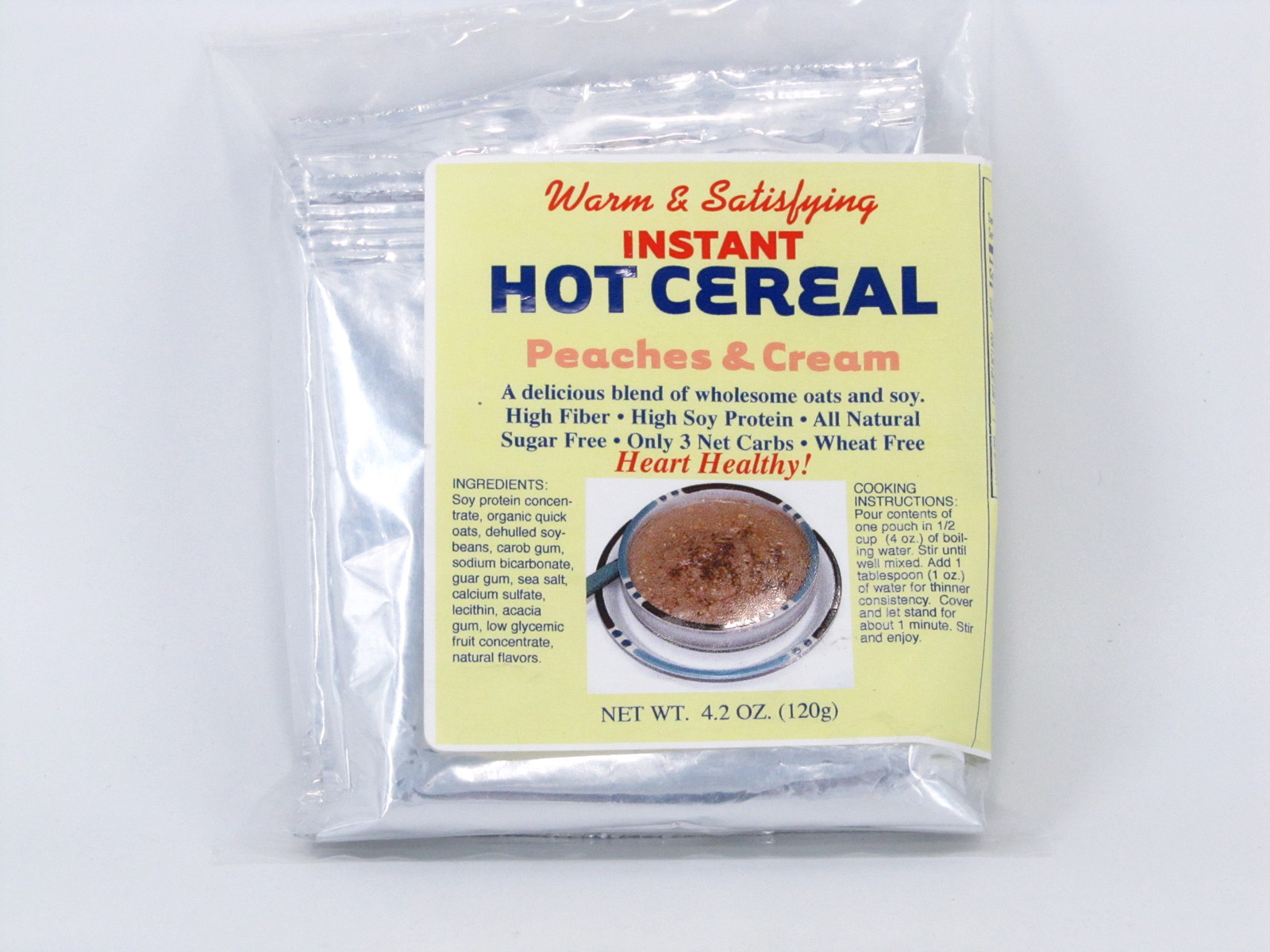 Hot Cereal - Peaches & Cream - front view Hot Cereal - Peaches & Cream - front view