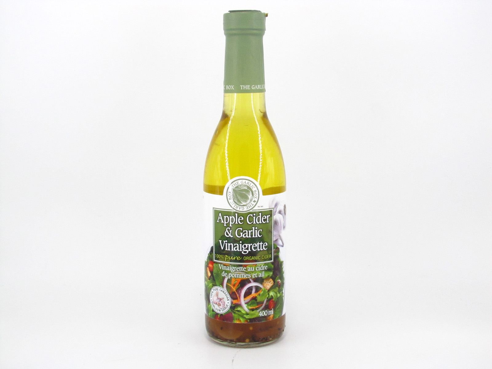 Apple Cider and Garlic Vinaigrette - front view