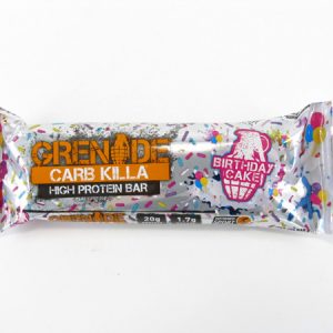 Grenade Carb Killa Protein Bar - Birthday Cake - front view