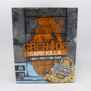 Grenade Carb Killa Protein Bar - Cookie Dough Box of 12 - front view