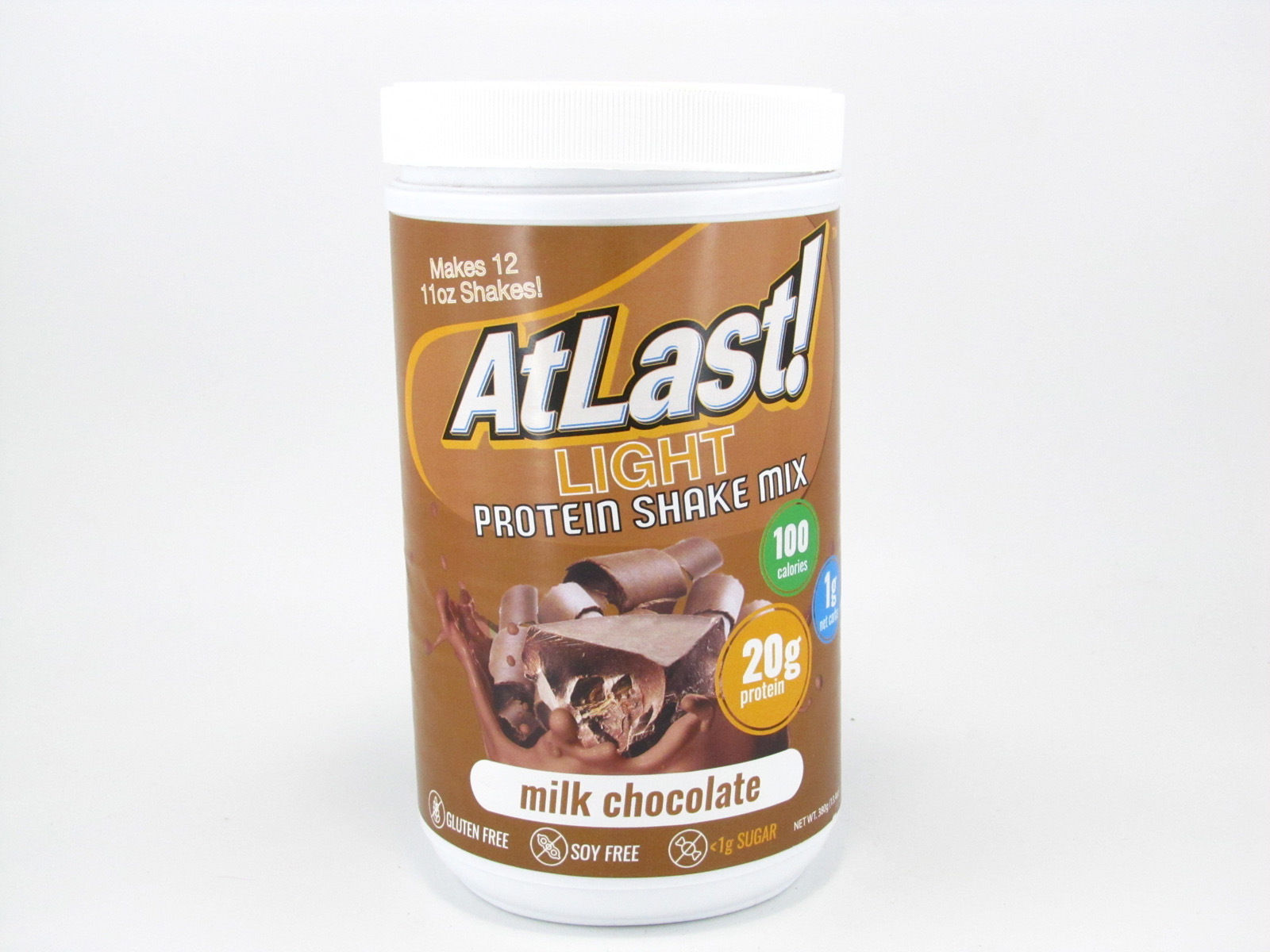 AtLast Light Protein Shake Mix - Milk Chocolate - front view