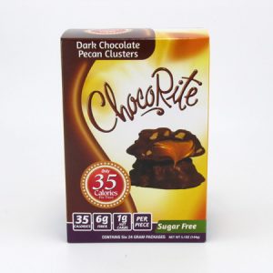 Healthsmart Chocorite Bar (Value pack) Dark Chocolate Pecan Clusters - front view