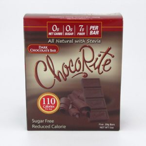 Chocorite Bar (Five 28g ) - Dark Chocolate - front view