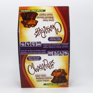 Chocorite Bar (32g) - Dark Chocolate Pecan Cluster Box of 16 - front view