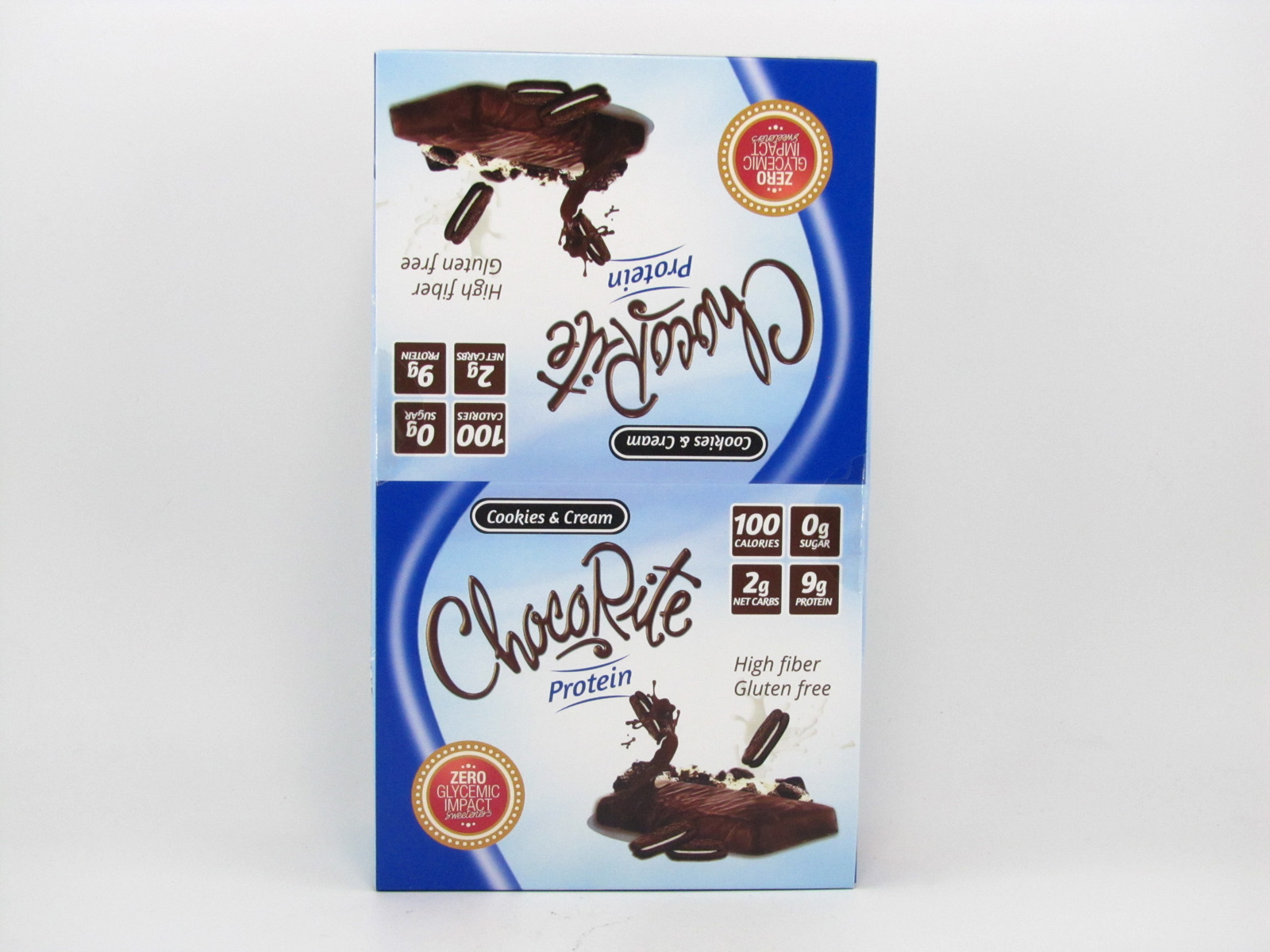 Chocorite Protein Bar ( 34g) - Cookies & Cream Box of 16 - front view