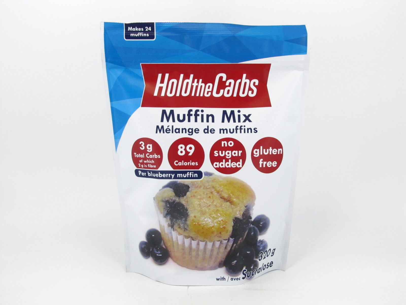Hold the Carbs - Low Carb Muffin Mix 320g - front view Hold the Carbs - Low Carb Muffin Mix 320g - front view