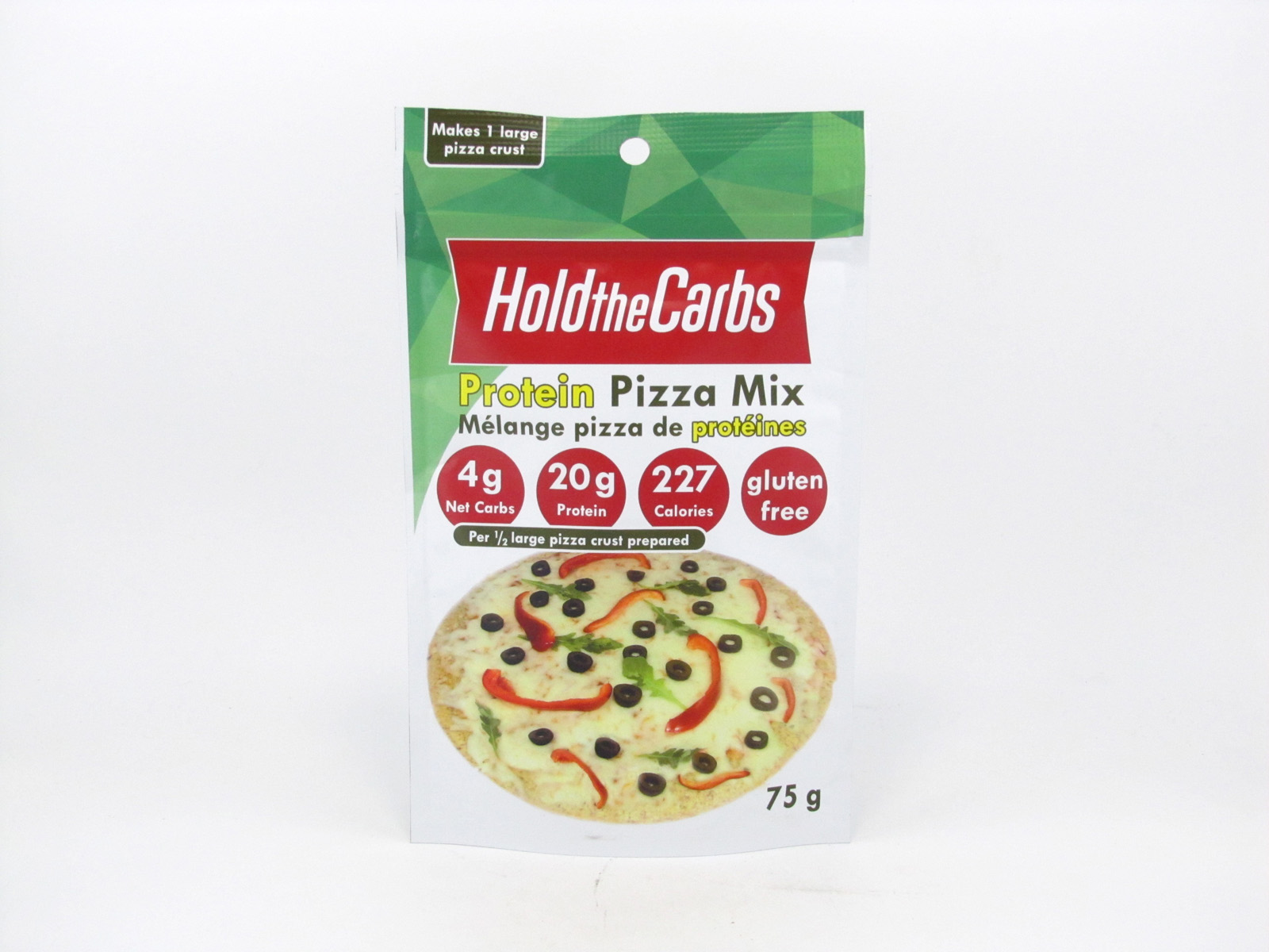 Hold the Carbs - Protein Pizza Mix 75g - front view Hold the Carbs - Protein Pizza Mix 75g - front view