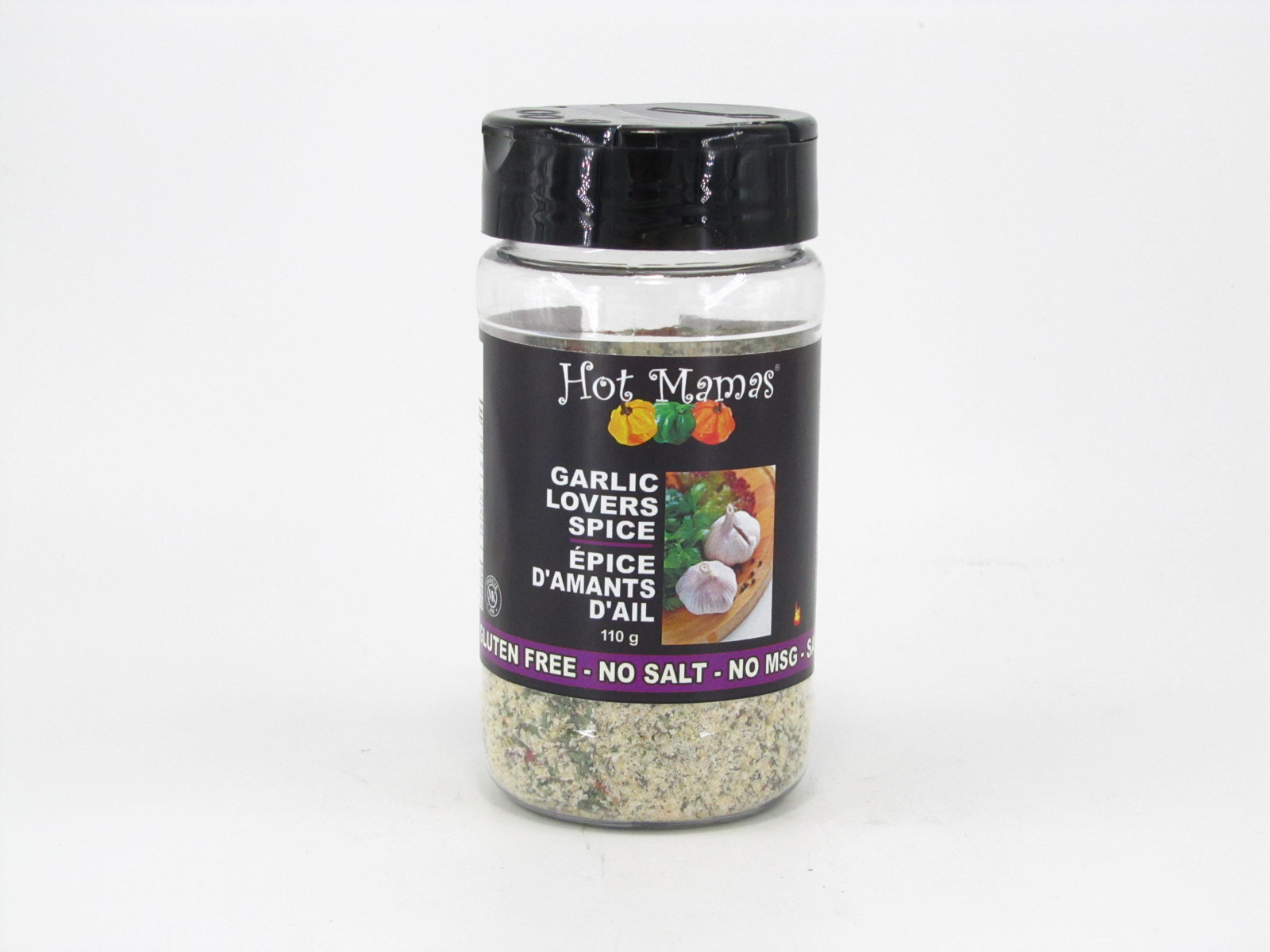 Hot Mamas Spice - Garlic Lovers - front view Hot Mamas Spice - Garlic Lovers - front view