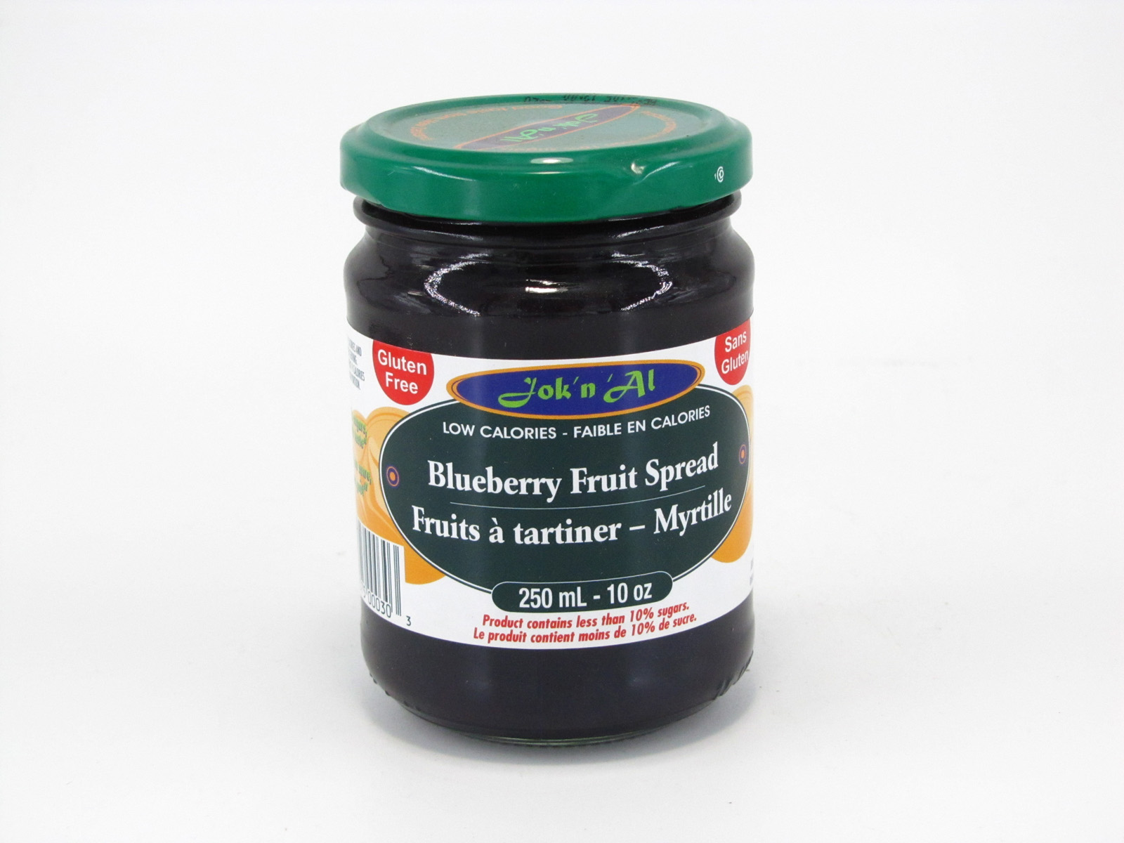 Jok-N-Al Blueberry Fruit Spread - front view