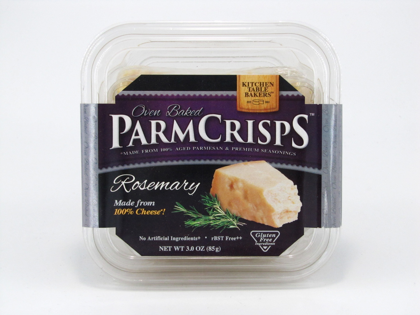 Kitchen Table Baker - ParmCrisps Rosemary - front view