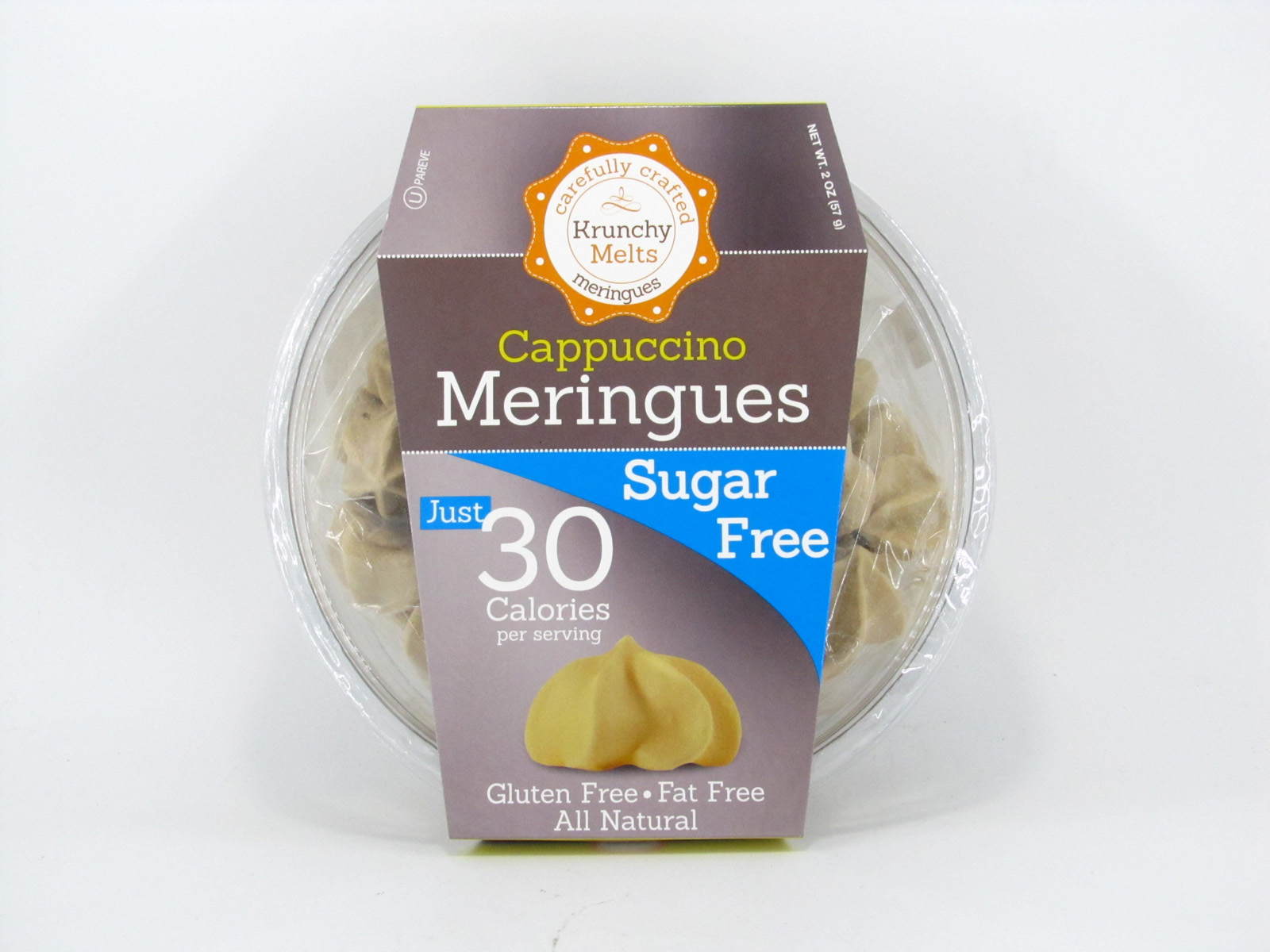 Krunchy Melts Meringues - Cappuccino - front view