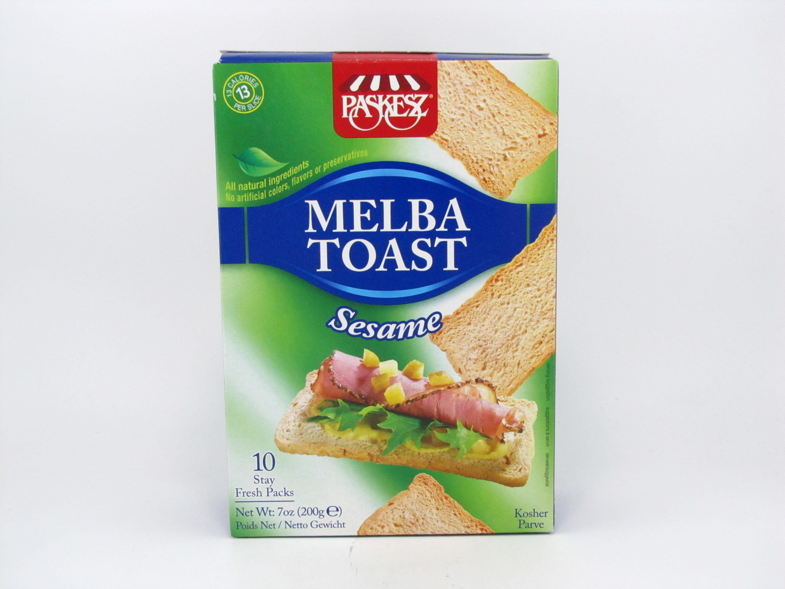 Melba Toast - Sesame - front view