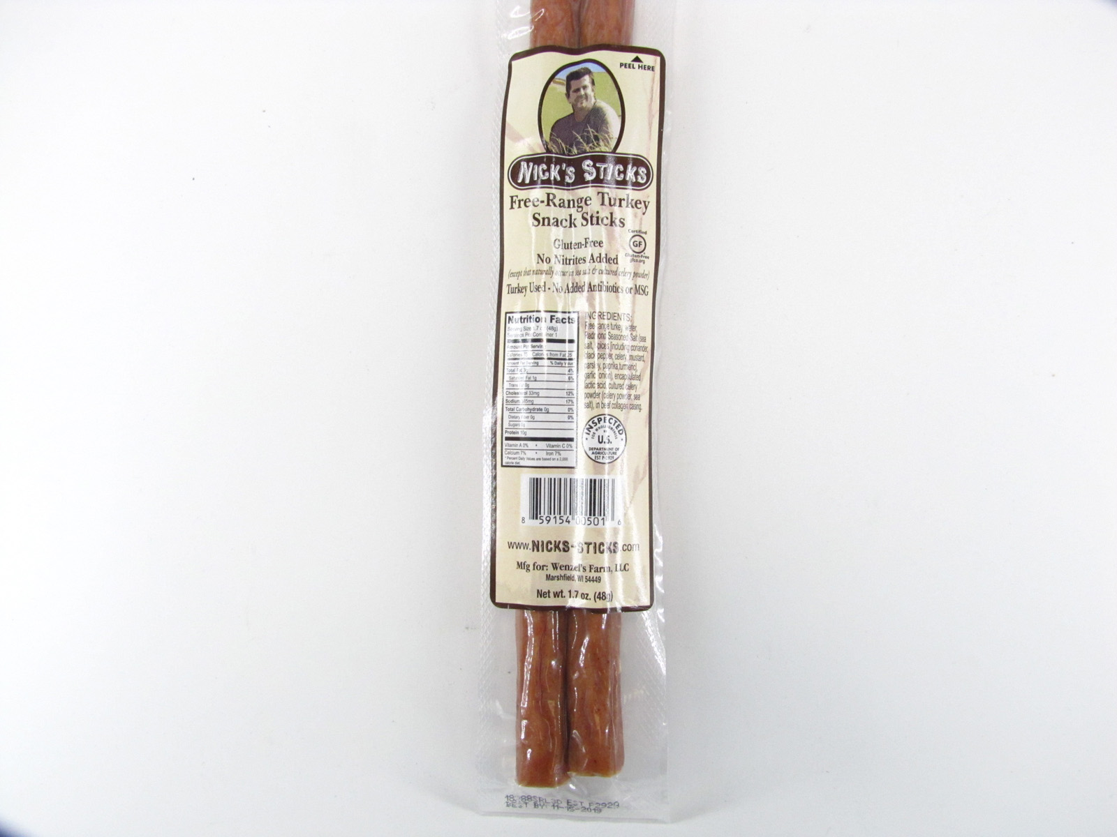 Nick's Sticks - Turkey ( Free Range ) - front view