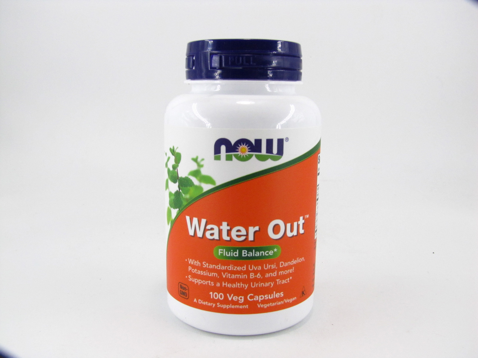 Now - Water Out - 100 veg capsules - front view