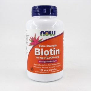 Now Biotin- 120 cap. ( 10000 mcg) - front view