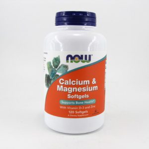Calcium & Magnesium Softgels - front view