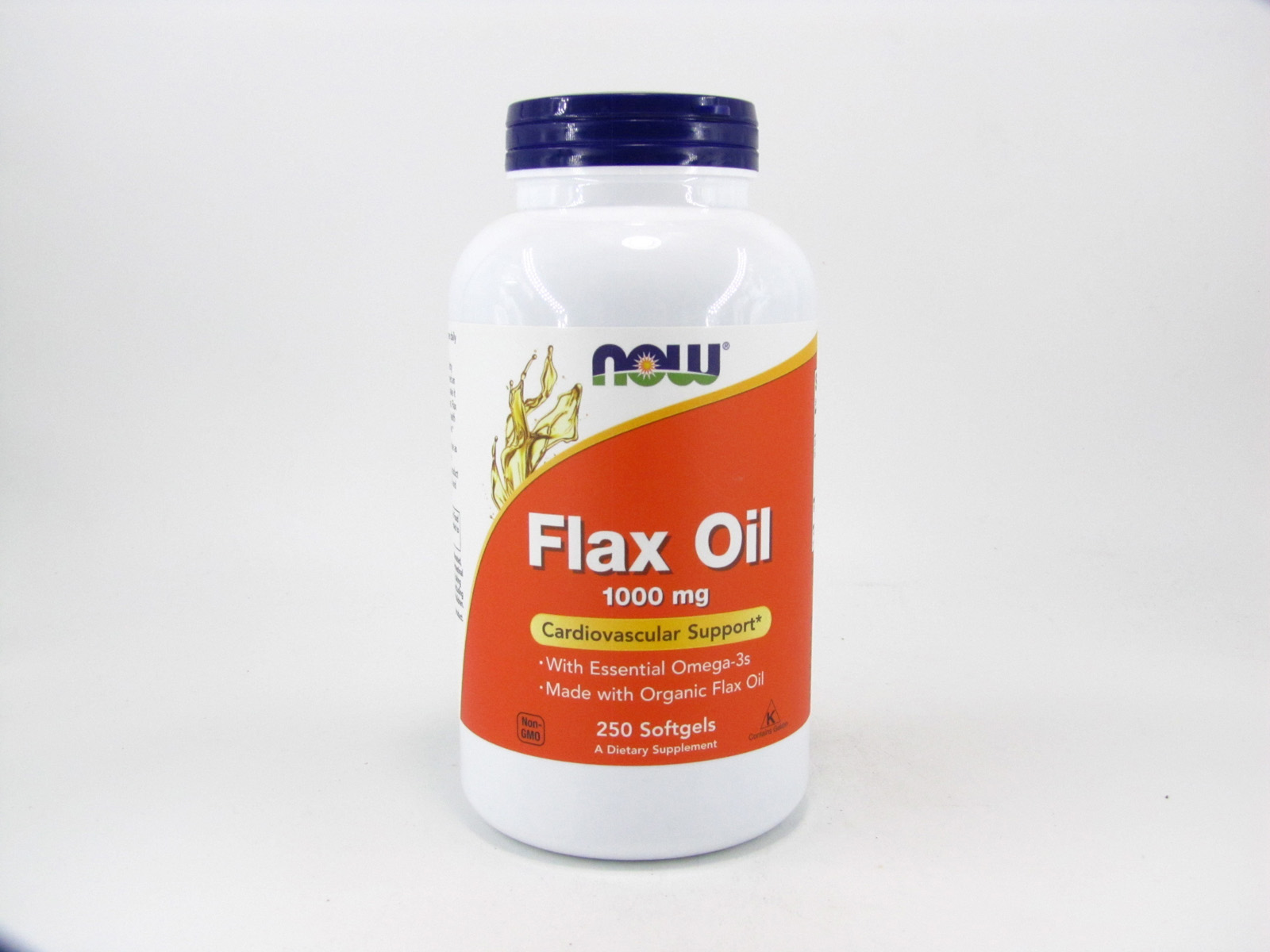 Now - Flax Oil - front view Now - Flax Oil - front view