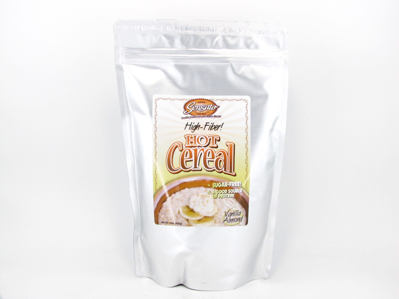 Sensato Hot Cereal - Vanilla Almond - front view Sensato Hot Cereal - Vanilla Almond - front view